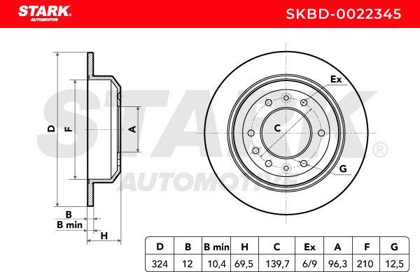 Stark SKBD-0022345 - Disque de frein cwaw.fr