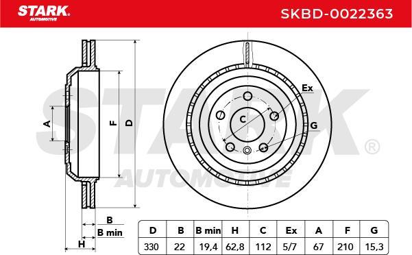 Stark SKBD-0022363 - Disque de frein cwaw.fr