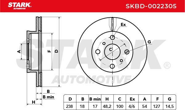 Stark SKBD-0022305 - Disque de frein cwaw.fr