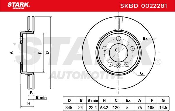 Stark SKBD-0022281 - Disque de frein cwaw.fr