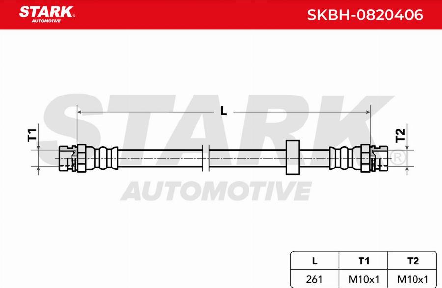 Stark SKBH-0820406 - Flexible de frein cwaw.fr