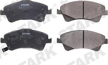 Stark SKBP-0010461 - Kit de plaquettes de frein, frein à disque cwaw.fr