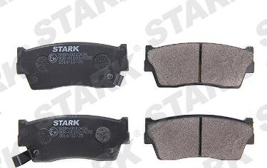 Stark SKBP-0010436 - Kit de plaquettes de frein, frein à disque cwaw.fr