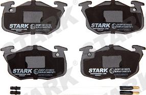 Stark SKBP-0010072 - Kit de plaquettes de frein, frein à disque cwaw.fr