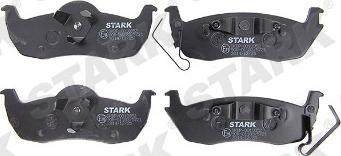 Stark SKBP-0010352 - Kit de plaquettes de frein, frein à disque cwaw.fr