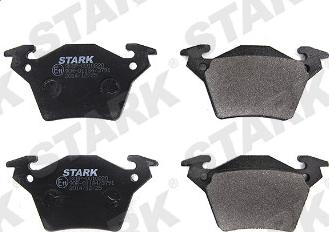 Stark SKBP-0010220 - Kit de plaquettes de frein, frein à disque cwaw.fr