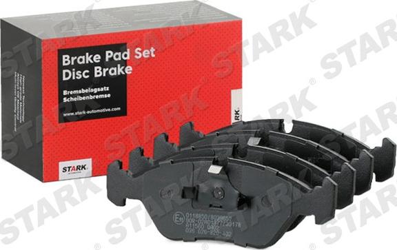 Stark SKBP-0011447 - Kit de plaquettes de frein, frein à disque cwaw.fr