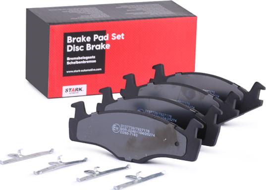 Stark SKBP-0011261 - Kit de plaquettes de frein, frein à disque cwaw.fr