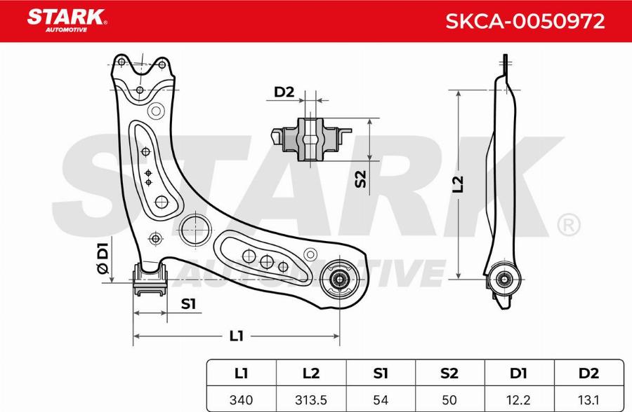 Stark SKCA-0050972 - Bras de liaison, suspension de roue cwaw.fr