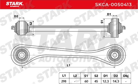 Stark SKCA-0050413 - Bras de liaison, suspension de roue cwaw.fr