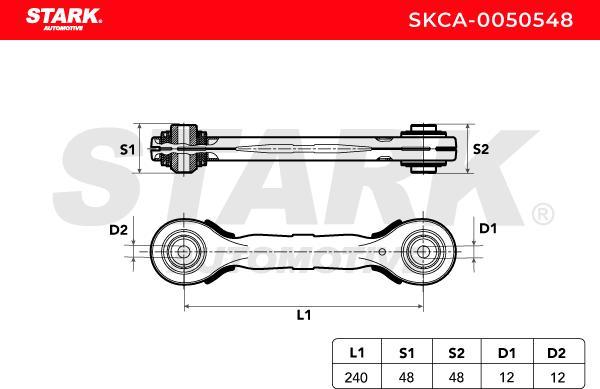 Stark SKCA-0050548 - Bras de liaison, suspension de roue cwaw.fr