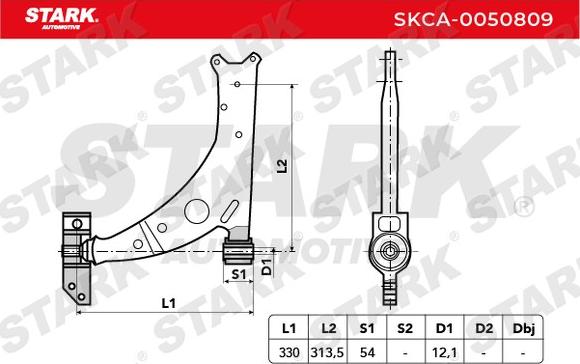 Stark SKCA-0050809 - Bras de liaison, suspension de roue cwaw.fr