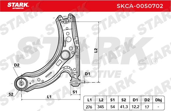 Stark SKCA-0050702 - Bras de liaison, suspension de roue cwaw.fr