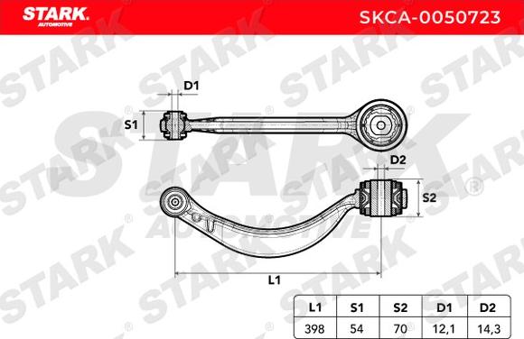 Stark SKCA-0050723 - Bras de liaison, suspension de roue cwaw.fr