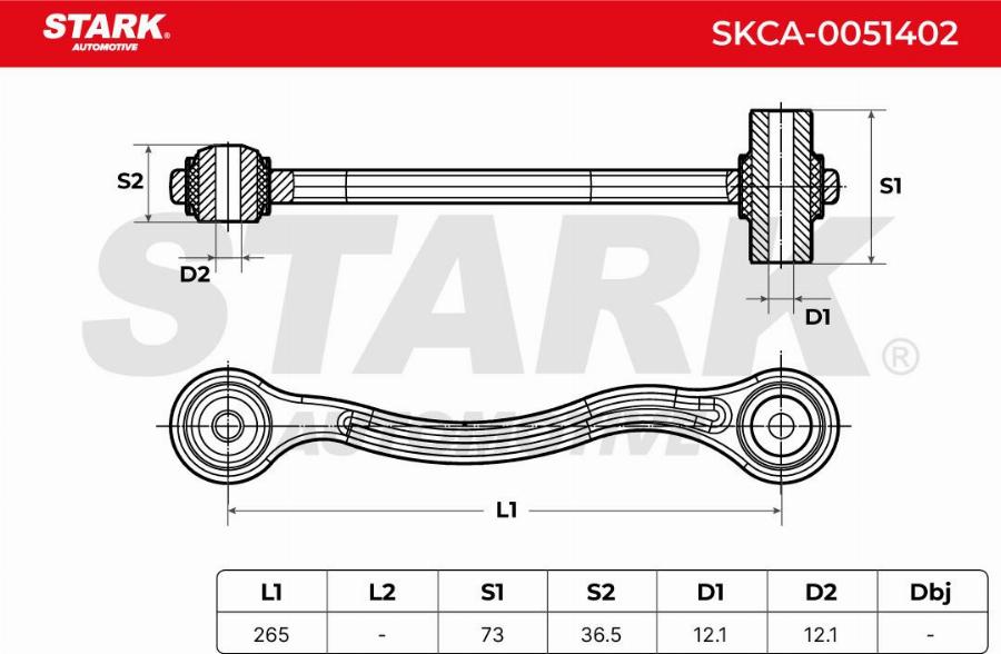 Stark SKCA-0051402 - Bras de liaison, suspension de roue cwaw.fr