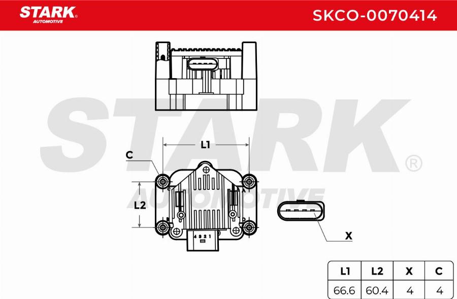 Stark SKCO-0070414 - Bobine d'allumage cwaw.fr