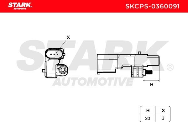 Stark SKCPS-0360091 - Capteur d'angle, vilebrequin cwaw.fr