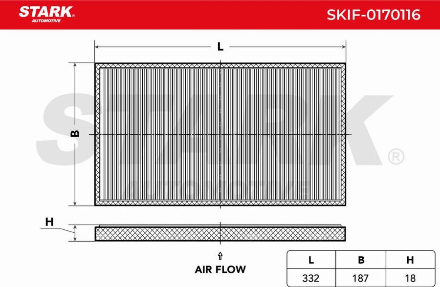 Stark SKIF-0170116 - Filtre, air de l'habitacle cwaw.fr