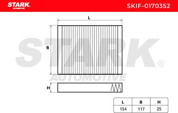 Stark SKIF-0170352 - Filtre, air de l'habitacle cwaw.fr