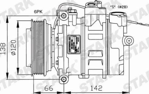 Stark SKKM-0340022 - Compresseur, climatisation cwaw.fr