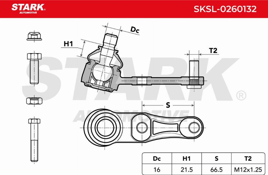 Stark SKSL-0260132 - Rotule de suspension cwaw.fr