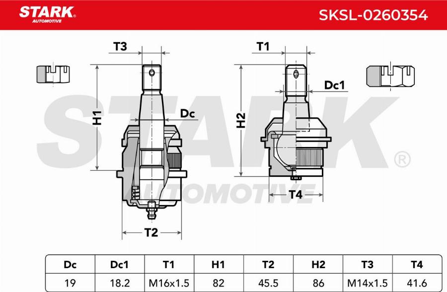 Stark SKSL-0260354 - Rotule de suspension cwaw.fr