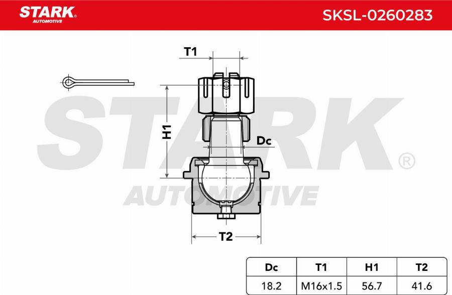 Stark SKSL-0260283 - Rotule de suspension cwaw.fr