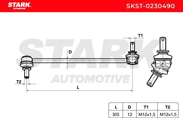 Stark SKST-0230490 - Entretoise / tige, stabilisateur cwaw.fr