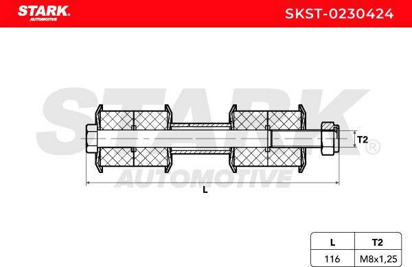 Stark SKST-0230424 - Entretoise / tige, stabilisateur cwaw.fr