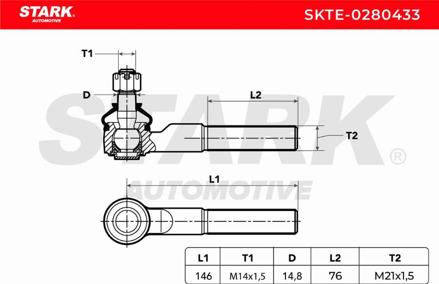 Stark SKTE-0280433 - Rotule de barre de connexion cwaw.fr