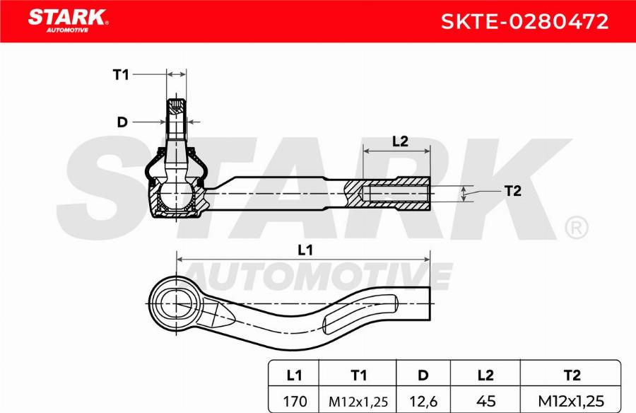 Stark SKTE-0280472 - Rotule de barre de connexion cwaw.fr