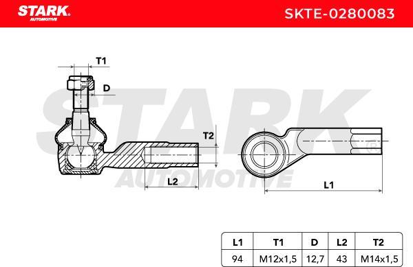 Stark SKTE-0280083 - Rotule de barre de connexion cwaw.fr