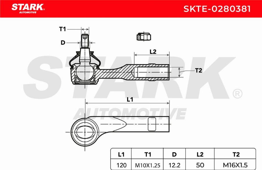 Stark SKTE-0280381 - Rotule de barre de connexion cwaw.fr