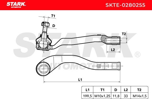 Stark SKTE-0280255 - Rotule de barre de connexion cwaw.fr