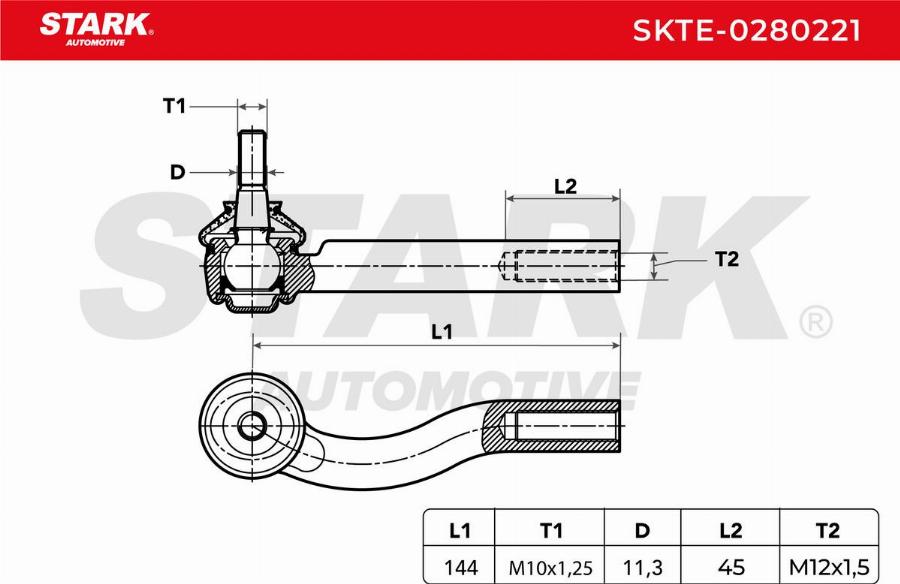 Stark SKTE-0280221 - Rotule de barre de connexion cwaw.fr