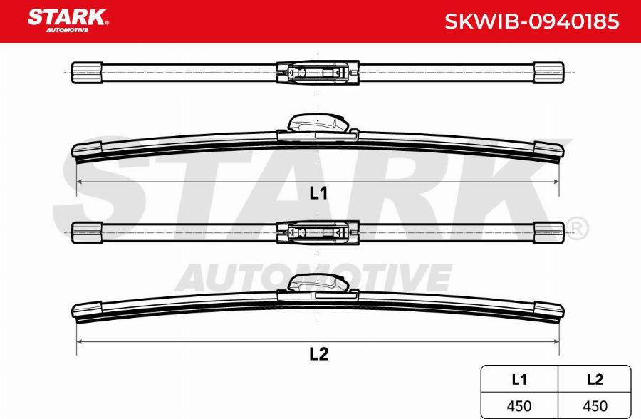 Stark SKWIB-0940185 - Balai d'essuie-glace cwaw.fr