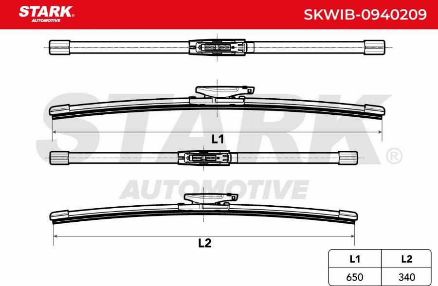 Stark SKWIB-0940209 - Balai d'essuie-glace cwaw.fr