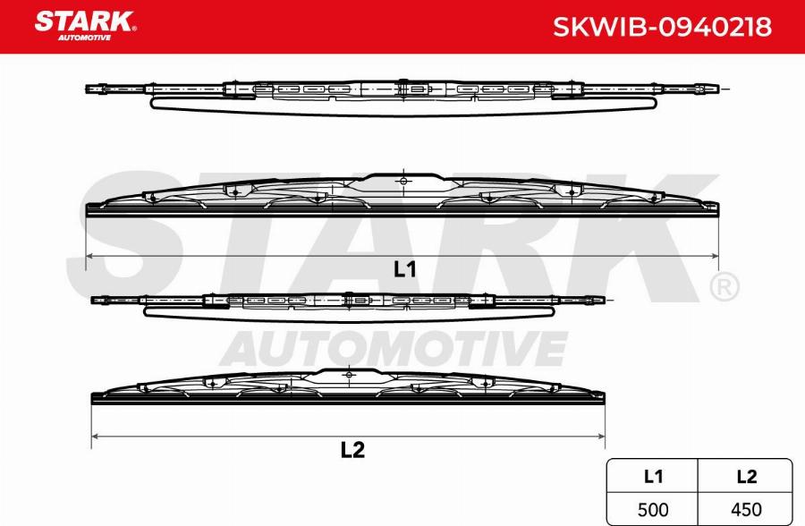 Stark SKWIB-0940218 - Balai d'essuie-glace cwaw.fr