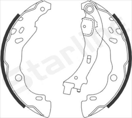 Starline BC 08700 - Jeu de mâchoires de frein cwaw.fr