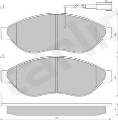 Starline BD S406 - Kit de plaquettes de frein, frein à disque cwaw.fr