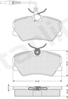 Starline BD S041 - Kit de plaquettes de frein, frein à disque cwaw.fr