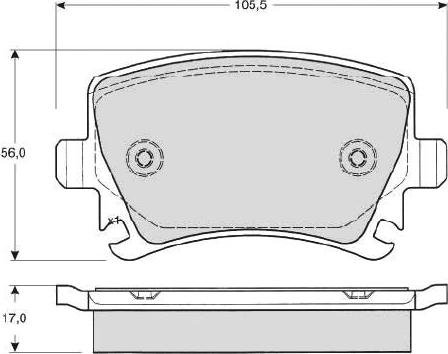 Starline BD S011S - Kit de plaquettes de frein, frein à disque cwaw.fr