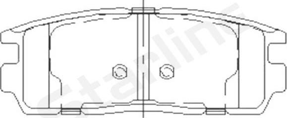 Starline BD S851P - Kit de plaquettes de frein, frein à disque cwaw.fr