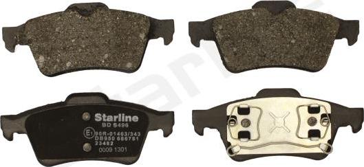 Starline BD S829P - Kit de plaquettes de frein, frein à disque cwaw.fr