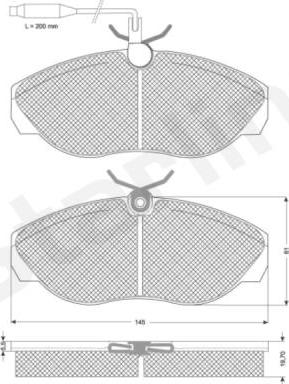 Starline BD S820P - Kit de plaquettes de frein, frein à disque cwaw.fr