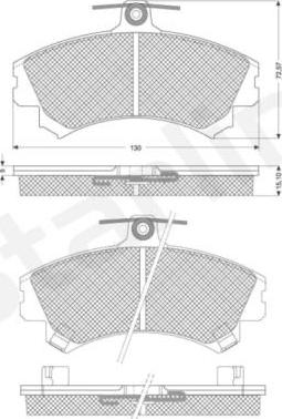 Starline BD S821P - Kit de plaquettes de frein, frein à disque cwaw.fr