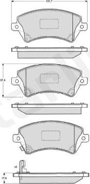 Starline BD S326 - Kit de plaquettes de frein, frein à disque cwaw.fr