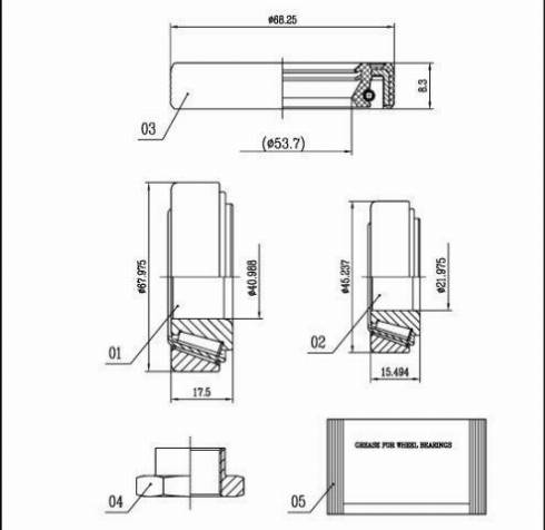 Starline LO 00912 - Kit de roulements de roue cwaw.fr