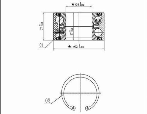 Starline LO 01459 - Roulement de roue cwaw.fr