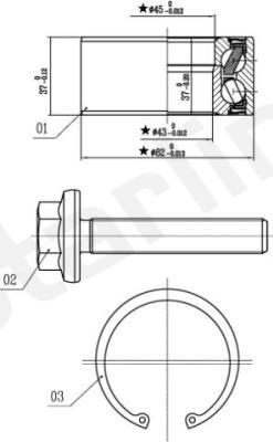 Starline LO 01356 - Kit de roulements de roue cwaw.fr